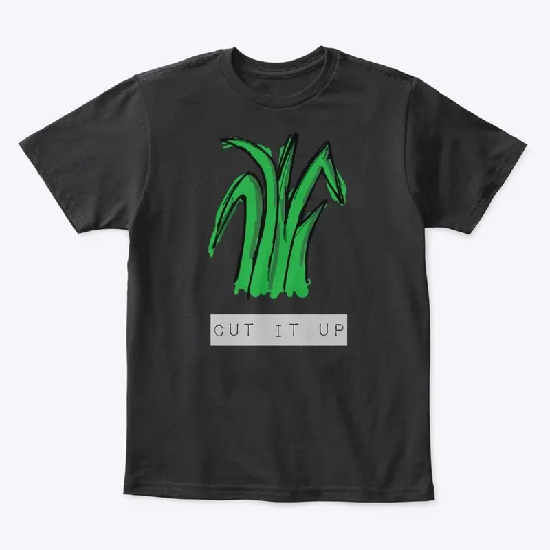 Tall Grass Cut It Up Graphic Black Tee